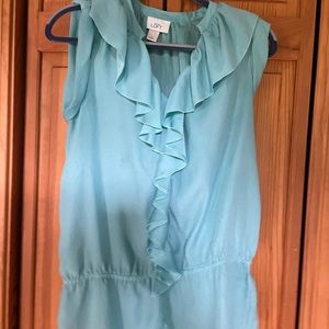 Loft size S top. Fun sleeveless , flattering top.